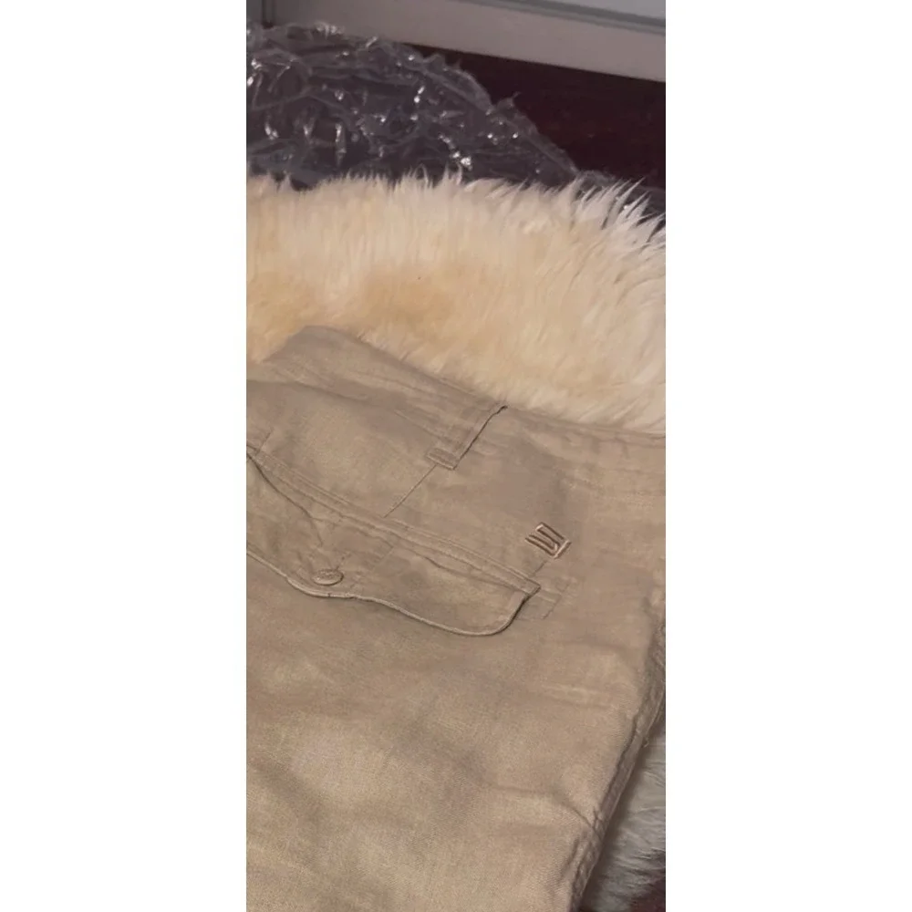 Sean John Men 38 100 % Linen Pants Beige Casual Beach Resort Classy  Rich Hipstr